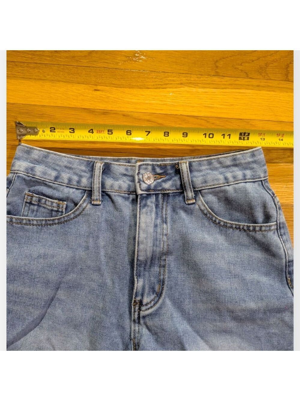 Shein Denim Cut Off Jean Shorts Size 26 - Picture 3 of 7